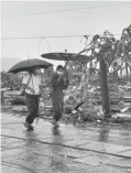  ??  ?? Ruinas de Hiroshima días después de la explosión.