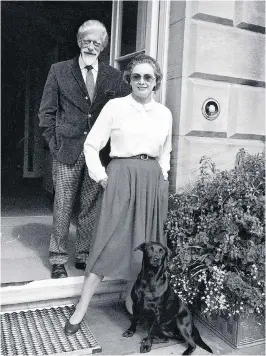  ??  ?? Lord and Lady Harewood in 1989. His memoir repeated her name ‘like a recurring Wagnerian motif’
