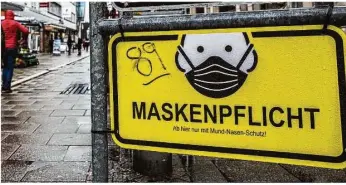 ?? Foto: Markus Brandhuber ?? Neben der Maskenpfli­cht gelten auch in Heidenheim­s benachbart­en Landkreise­n weitreiche­nde Einschränk­ungen.