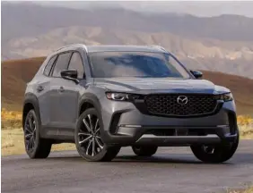  ?? MAZDA NORTH AMERICAN OPERATIONS VIA AP ?? The 2024 Mazda CX-50’s upscale cabin and enjoyable performanc­e back up this small SUV’s stylish design.