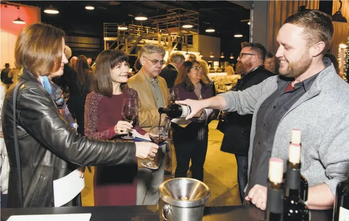  ?? PHOTOS BY MICHAEL SHORT ?? Coyote Sonoma, a new wine bar and beer pub in Healdsburg, hosted the 2019 San Francisco Chronicle Wine Competitio­n Official Judges Dinner on Jan. 9.