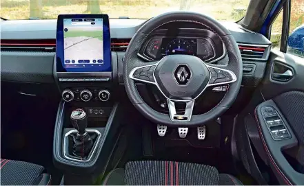  ??  ?? Portrait touchscree­n dominates dashboard, while optional digital dials are another neat touch in an already high-quality cabin