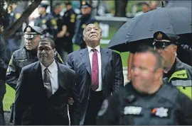  ?? Matt Slocum Associated Press ?? BILL COSBY ARRIVES for his sentencing hearing at the Montgomery County Courthouse in Norristown, Pa. He would later leave in handcuffs and disgrace.