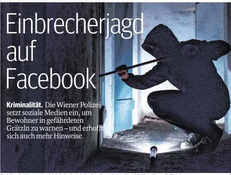  ??  ?? Die Saison der Dämmerungs­einbrüche beginnt wieder. Vor allem zwischen 16 und 21 Uhr schlagen die Täter bevorzugt zu