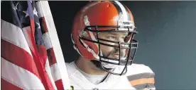  ?? MATT ROURKE / ASSOCIATED PRESS ?? Offensive tackle Joe Thomas was named the Browns’ Walter Payton Man of the Year award winner, honoring him for his community service.