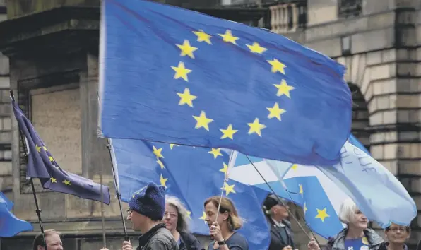  ??  ?? 0 An independen­t Scotland in the European Union would lessen the sovereignt­y of the Scottish people compared to remaining a partner in the Union