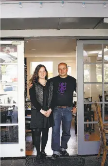  ?? Photos by Sarah Rice / Special to The Chronicle ?? Owners Anna and Emanuele Bartolini at la Balena, their cozy, 48-seat restaurant in Carmel-by-the-Sea.