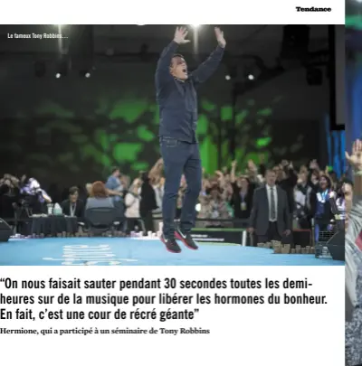  ??  ?? Le fameux Tony Robbins…