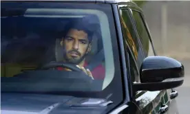  ?? Photograph: Lluís Gené/AFP/Getty Images ?? Luis Suárez is in line to play alongside Diego Costa at Atlético Madrid, generating huge excitement among their fans.