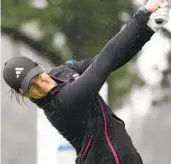  ?? CARLOS OSORIO AP ?? Linn Grant of Sweden drives on the second tee during the third round of the Dana Open.