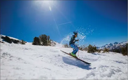  ?? PETER MORNING — MAMMOTH MOUNTAIN ?? Mammoth Mountain expects to stay open through July with snow records expected to be set in the coming days.