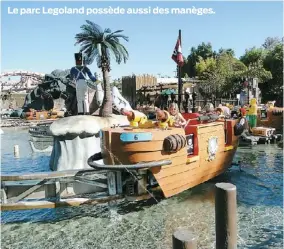  ??  ?? Le parc Legoland possède aussi des manèges.