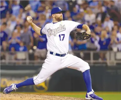  ??  ?? Wade Davis, 31, who has allowed one run in 22 postseason relief appearance­s, dealt with a forearm injury last season. | GETTY IMAGES