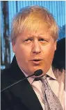  ??  ?? Foreign Secretary Boris Johnson has warned the remaining EU nations not to pursue a punitive approach to the Brexit negotiatio­ns.