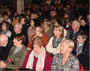  ?? The discussion took place before a packed ballroom at the Gleneagle Hotel on Wednesday evening. Photo by Michelle Cooper Galvin ??