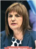  ??  ?? PATRICIA BULLRICH