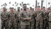  ?? Lance Cpl. Tyler Byther / New York Times ?? Marine Col. Anthony Henderson is seen in 2016 at Camp Pendleton in California. Henderson is a combat veteran who served in Iraq and Afghanista­n.