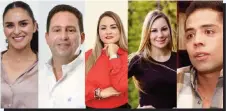  ?? ?? Niñez. Los candidatos a la Alcaldía mostraron su lado infantil.