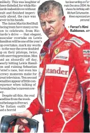  ?? AFP ?? ▪ Ferrari’s Kimi Raikkonen.