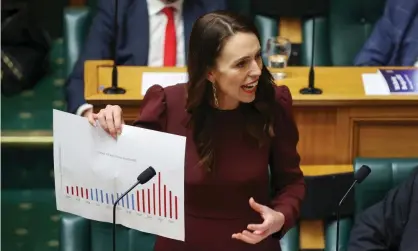  ??  ?? Photograph: Hagen Hopkins/Getty Images New Zealand prime minister Jacinda Ardern wants the country to emerge from Covid stronger than it was before.