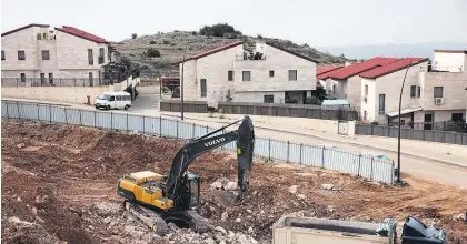  ?? Picture / AP ?? Constructi­on has continued this year in Ariel, with a population of more than 18,000 the fourth largest Jewish settlement in the West Bank.