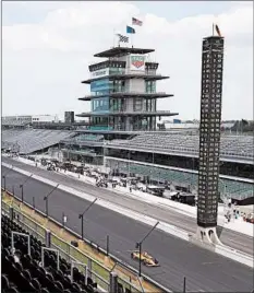  ?? DARRON CUMMINGS/AP ?? Sunday’s Indy 500 will be run without fans due to the coronaviru­s pandemic.