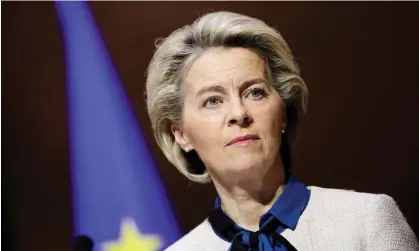  ?? Photograph: Sarah Meyssonnie­r/Reuters ?? Ursula von der Leyen ‘oversees the commission like a military operation’.