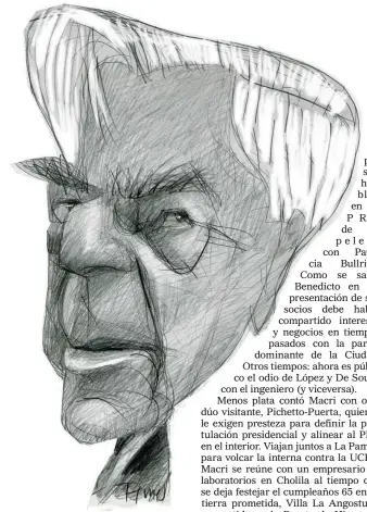  ?? ?? EL HABLADOR Mario Vargas Llosa DIBUJO: PABLO TEMES