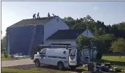  ?? SUBMITTED PHOTO ?? A Kulp Roofing and Constructi­on crew works on an area home. The company wants to give away a new roof to a family in need, and is accepting nomination­s for its “Kulp Gives Back” initiative. Homeowners in Montgomery and Berks are eligible for the contest.