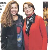  ??  ?? Amanda Ugarte, y Patricia Palma.