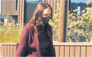  ?? Photo / Audrey Young ?? Ardern Prime Minister Jacinda Ardern arriving at the memorial for Sir Michael Cullen.