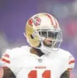  ?? Hannah Foslien, Getty Images ?? Marquise Goodwin played Sunday despite the loss of his prematurel­y born child that very morning.