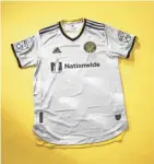  ?? COURTESY OF COLUMBUS CREW SC ?? 2021 and 2022 primary jersey for the Crew.