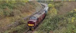  ?? ?? Class 37 No. 37676 on the Honda branch in Swindon on October 29. JACK BOSKETT/PATHFINDER