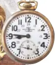  ??  ?? A BallHamilt­on 998 highgrade railroad watch.