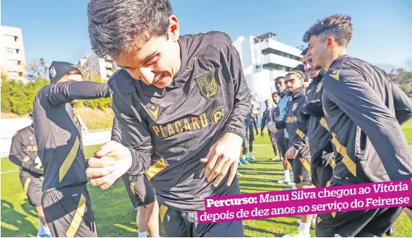  ?? ?? Manu Silva já treina em Guimarães e, aos adeptos que não o conhecem, o técnico Rui Ferreira garante que encaixará bem no Vitória