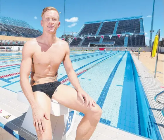  ?? Picture: RICHARD GOSLING ?? Daniel Smith heads to the national swimming team trials at the Gold Coast Aquatic Centre desperate to book a Commonweal­th Games spot.