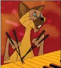  ??  ?? ‘CARICATURE’: The Siamese cat, Shun Gon, from The Aristocats