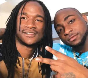  ??  ?? Jah Prayzah and Davido