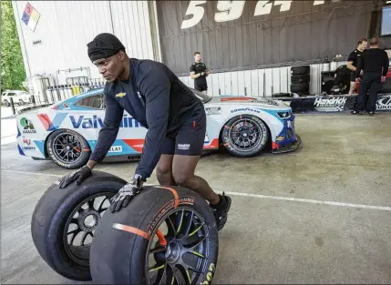  ?? PHOTOS BY LOGAN CYRUS/NEW YORK TIMES ?? The switch to Next Gen cars has accelerate­d the cost of fielding a team. Teams are spending more on everything from car bodies to tires. For more than two years, NASCAR and its teams have found themselves at a standstill about the sport’s finances.