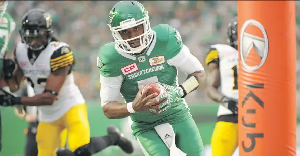  ?? MARK TAYLOR/THE CANADIAN PRESS ?? At age 38, the Saskatchew­an Roughrider­s’ Kevin Glenn has been one of the CFL’s elite quarterbac­ks through the first three weeks of the 2017 season.