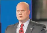  ?? AP FILE PHOTO ?? Matthew Whitaker