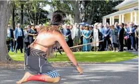  ?? Photos / Tania Whyte. ?? Waitangi Day eve celebratio­ns at Te Tii Marae, where political leaders face treaty partners.