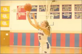  ?? Photo by Becky Polaski ?? Jayssa Snelick, 15, led all scorers with 31 points on Tuesday night as St. Marys Area won their season opener against Brockway 63-31.