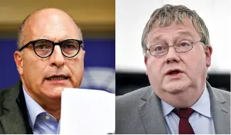  ?? ?? Italian MEP Andrea Cozzolino and Belgian MEP Marc Tarabella.