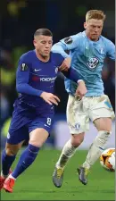  ??  ?? Ross Barkley and Anders Christians­en