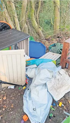  ?? ?? Trashed Tots were left gutted after vandals vandalised their playgroup equipment
