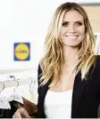  ?? Foto: Lidl, dpa ?? Heidi Klum wird eine eigene Modekol lektion bei Lidl anbieten.