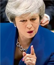  ?? Foto: ČTK ?? Co bude dál? Premiérka Theresa Mayová v projevu k poslancům odmítla, že by její vláda zrušila brexit. Čeká se na její plán B.