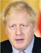  ??  ?? Prime Minister Boris Johnson